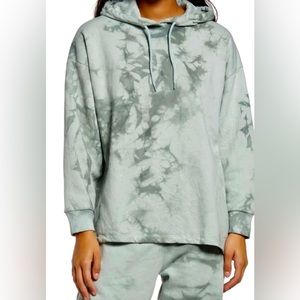 Topshop Split Hem Tie Dye Hoodie NWT Size Medium